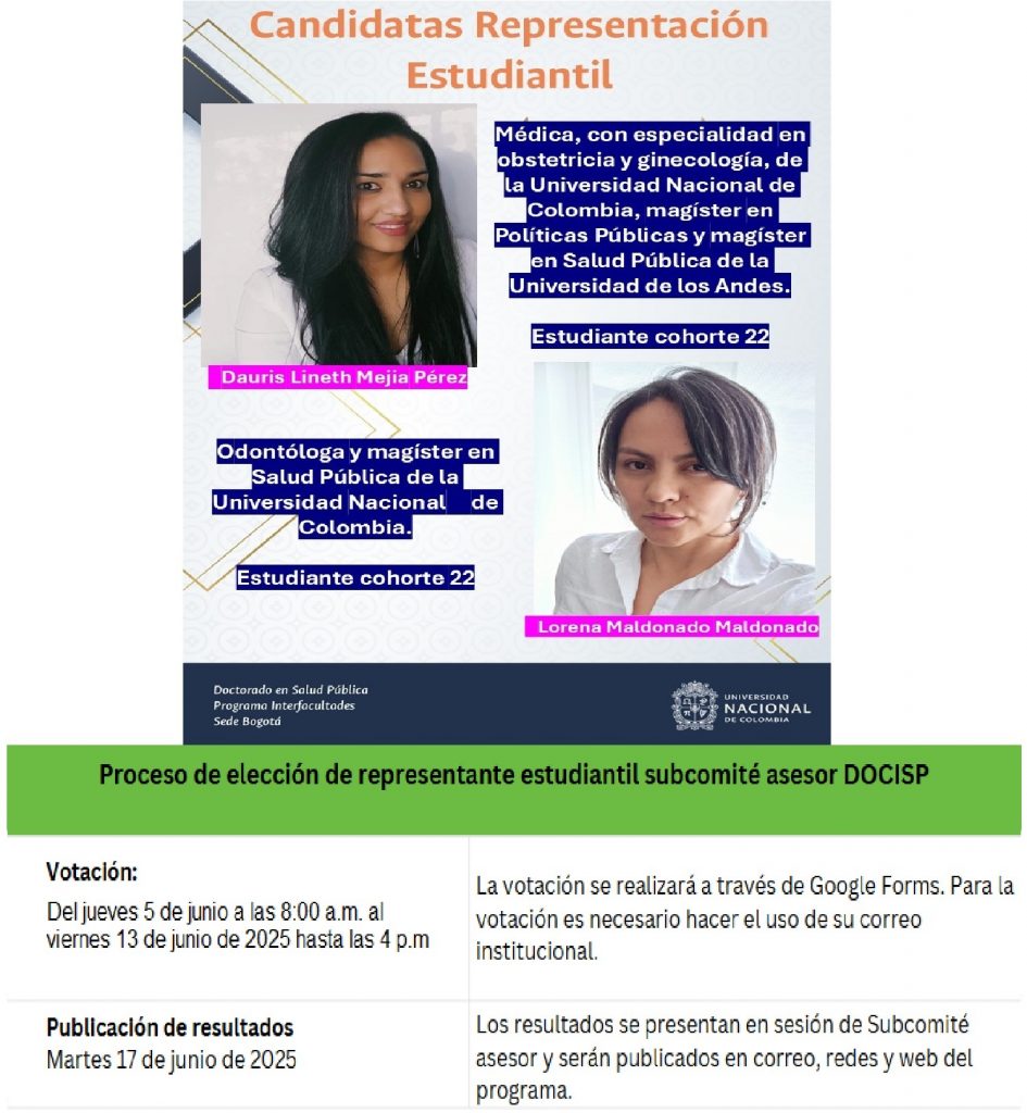 Candidatas representación estudiantil