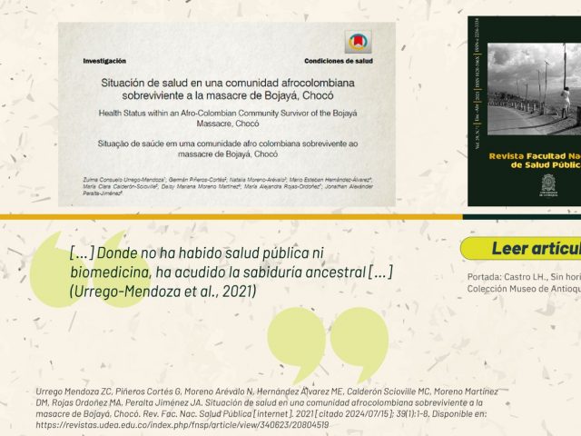 ARTICULO SELECCIONADO 50 AÑOS REVISTA FACULTAD NACIONAL DE SALUD PÚBLICA UNIVERSIDAD DE ANTIOQUIA ARTICULO SELECCIONADO 50 AÑOS REVISTA FACULTAD NACIONAL DE SALUD PÚBLICA UNIVERSIDAD DE ANTIOQUIA