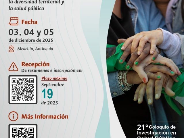 AMPLIACIÓN FECHAS DE INSCRIPCIÓN HASTA EL 19 DE SEPTIEMBRE, 21° COLOQUIO DE INVESTIGACIÓN ES SALUD PÚBLICA AMPLIACIÓN FECHAS DE INSCRIPCIÓN HASTA EL 19 DE SEPTIEMBRE, 21° COLOQUIO DE INVESTIGACIÓN ES SALUD PÚBLICA
